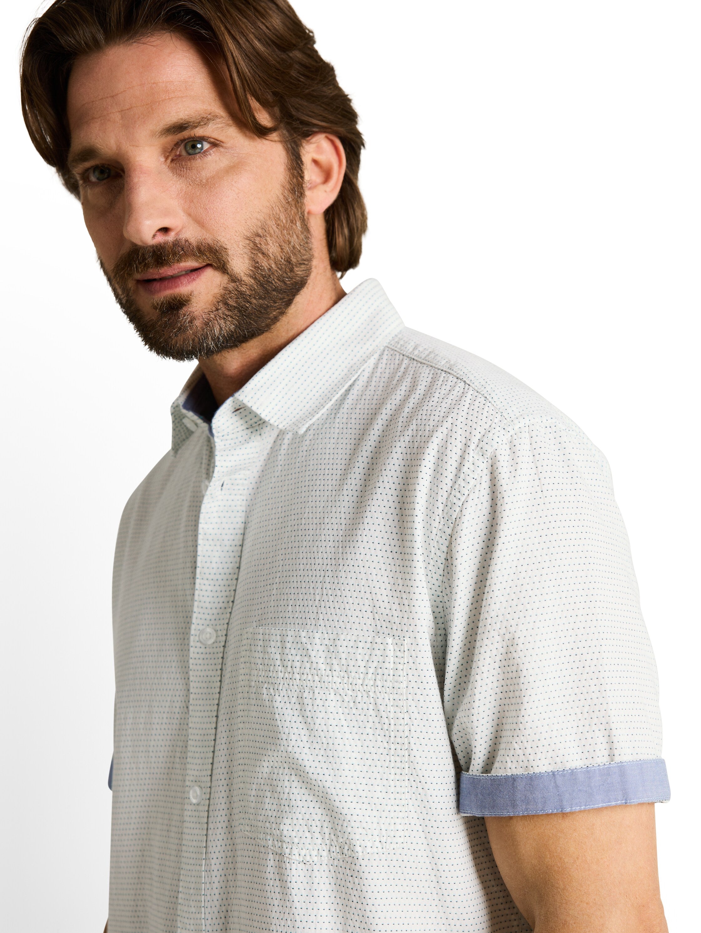 Regular Fit Kurzarmhemd aus Baumwolle