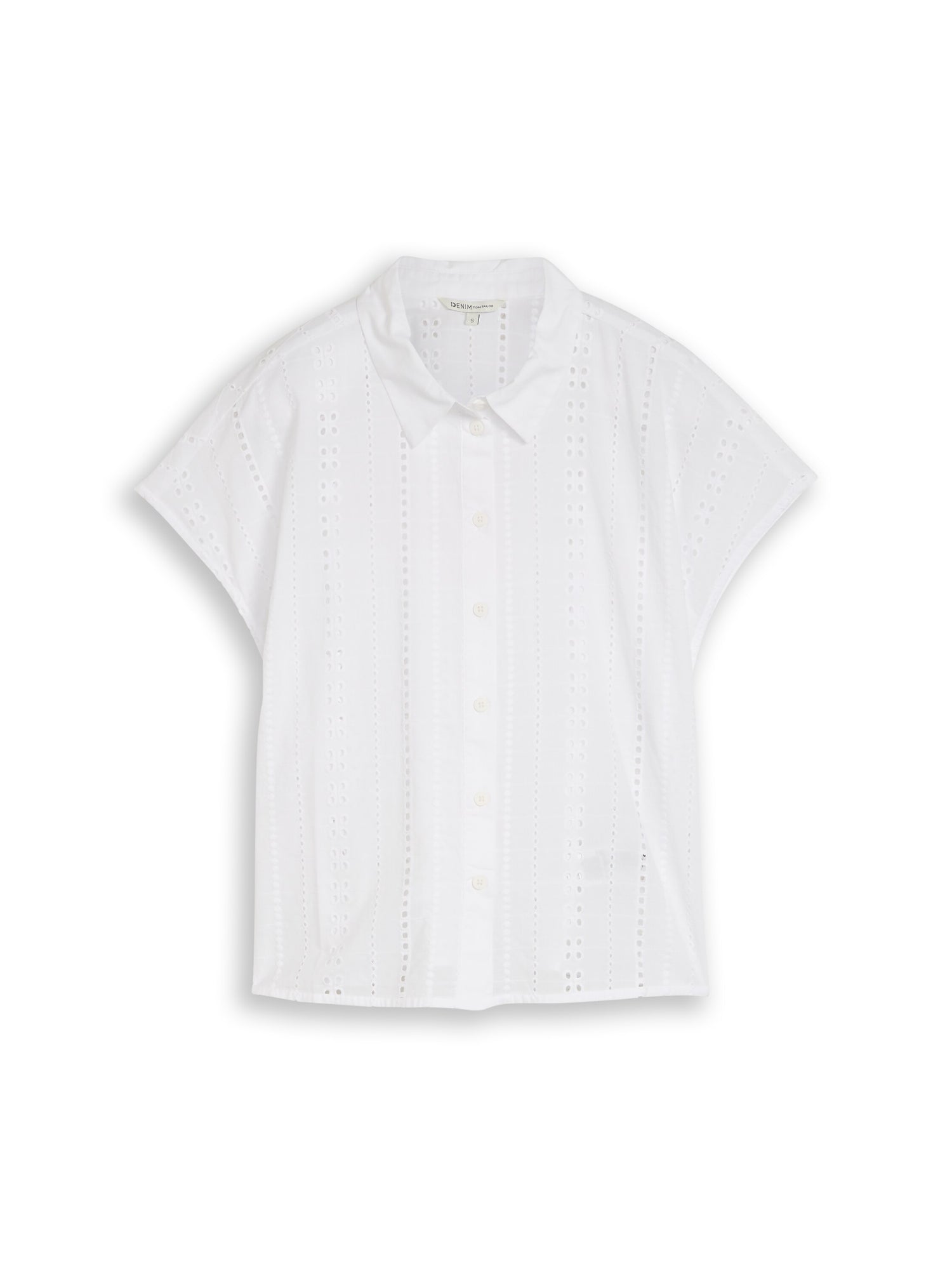 Bluse mit Lochstickerei