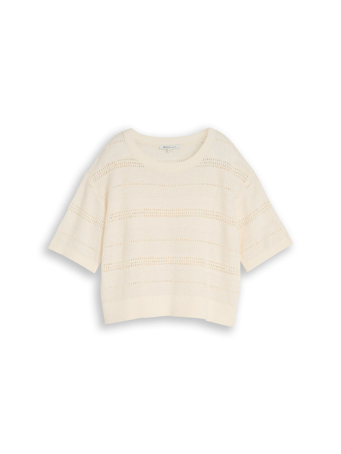 Relaxed Fit Strickpullover mit Lochmuster