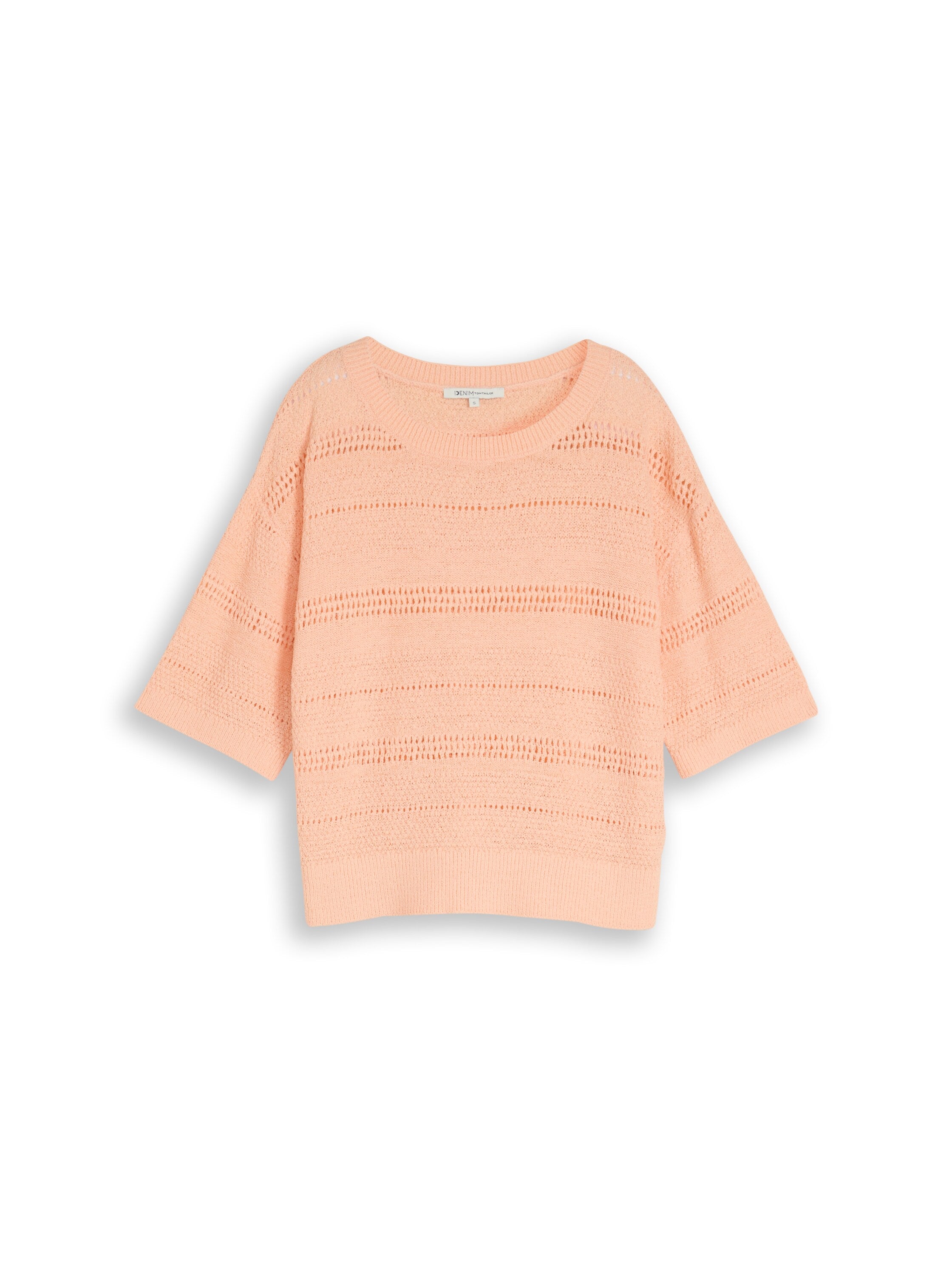 Relaxed Fit Strickpullover mit Lochmuster