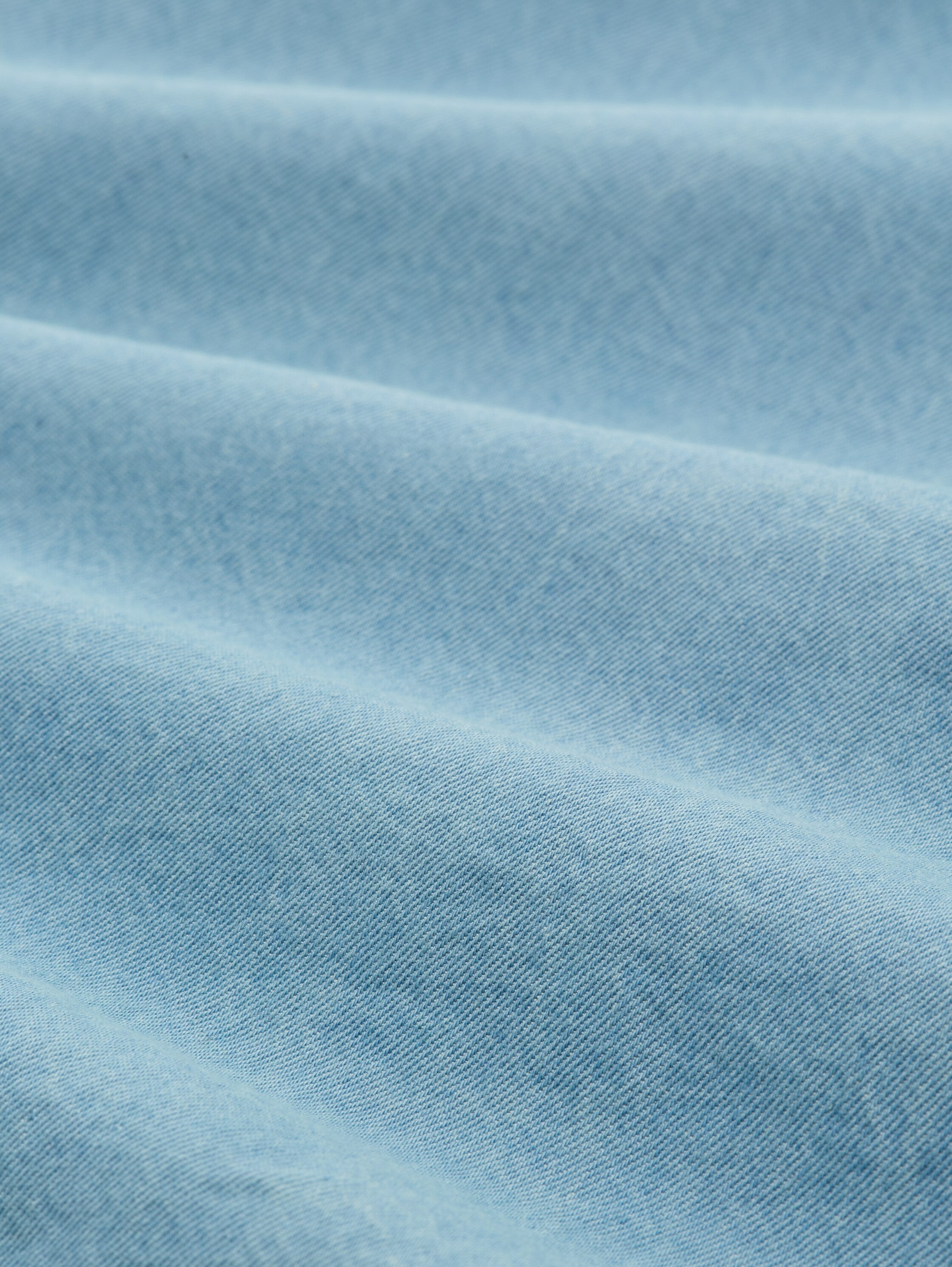 Jeansbluse mit Schleifen-Detail