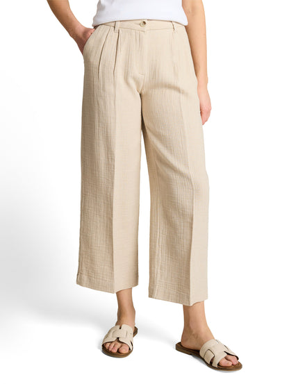 Culotte Hose mit Leinenanteil
