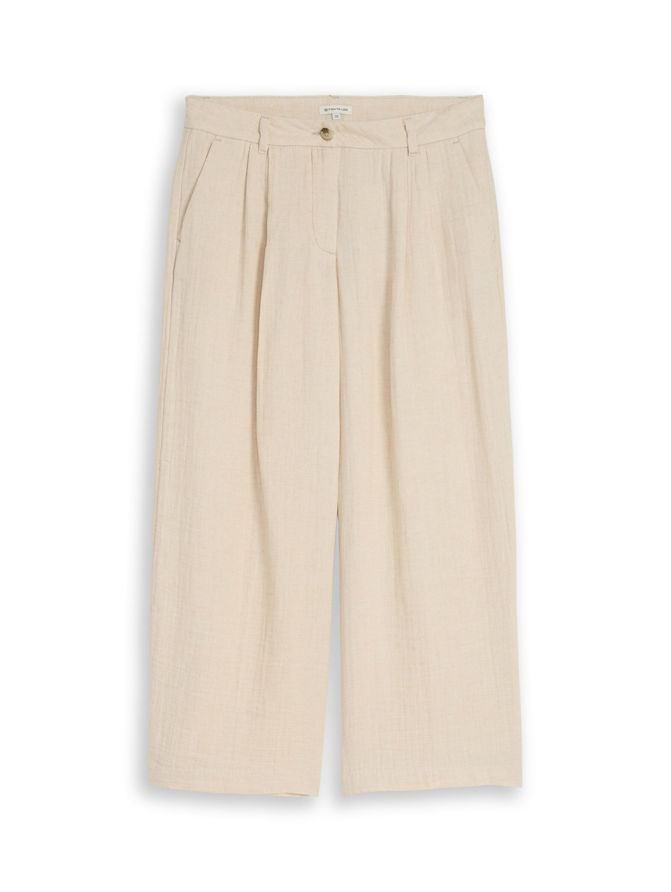 Culotte Hose mit Leinenanteil
