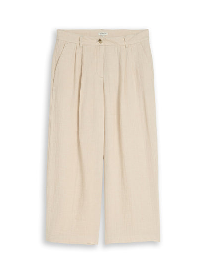 Culotte Hose mit Leinenanteil