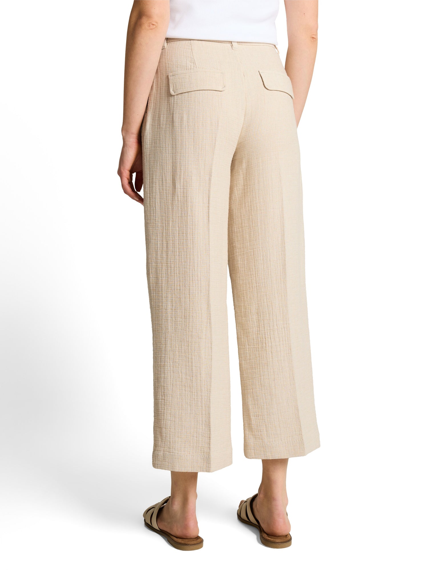 Culotte Hose mit Leinenanteil