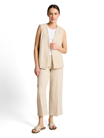 Culotte Hose mit Leinenanteil
