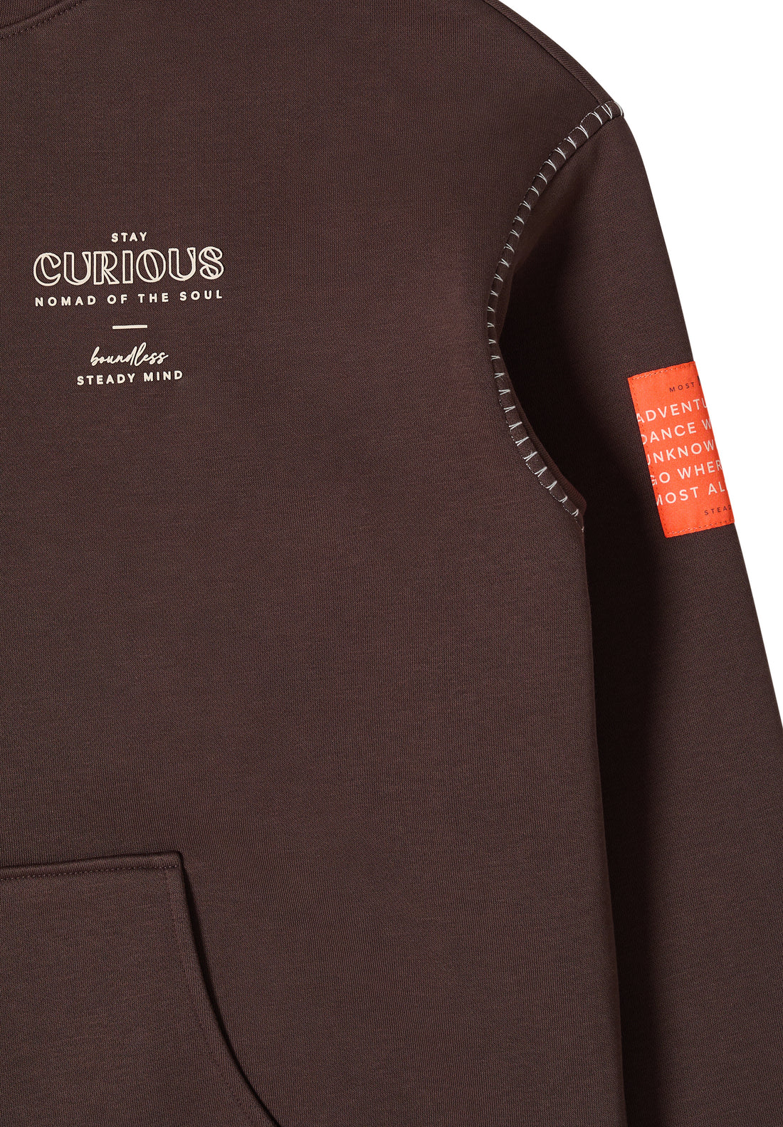 Hoodie mit Deko-Nähten
