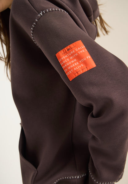 Hoodie mit Deko-Nähten