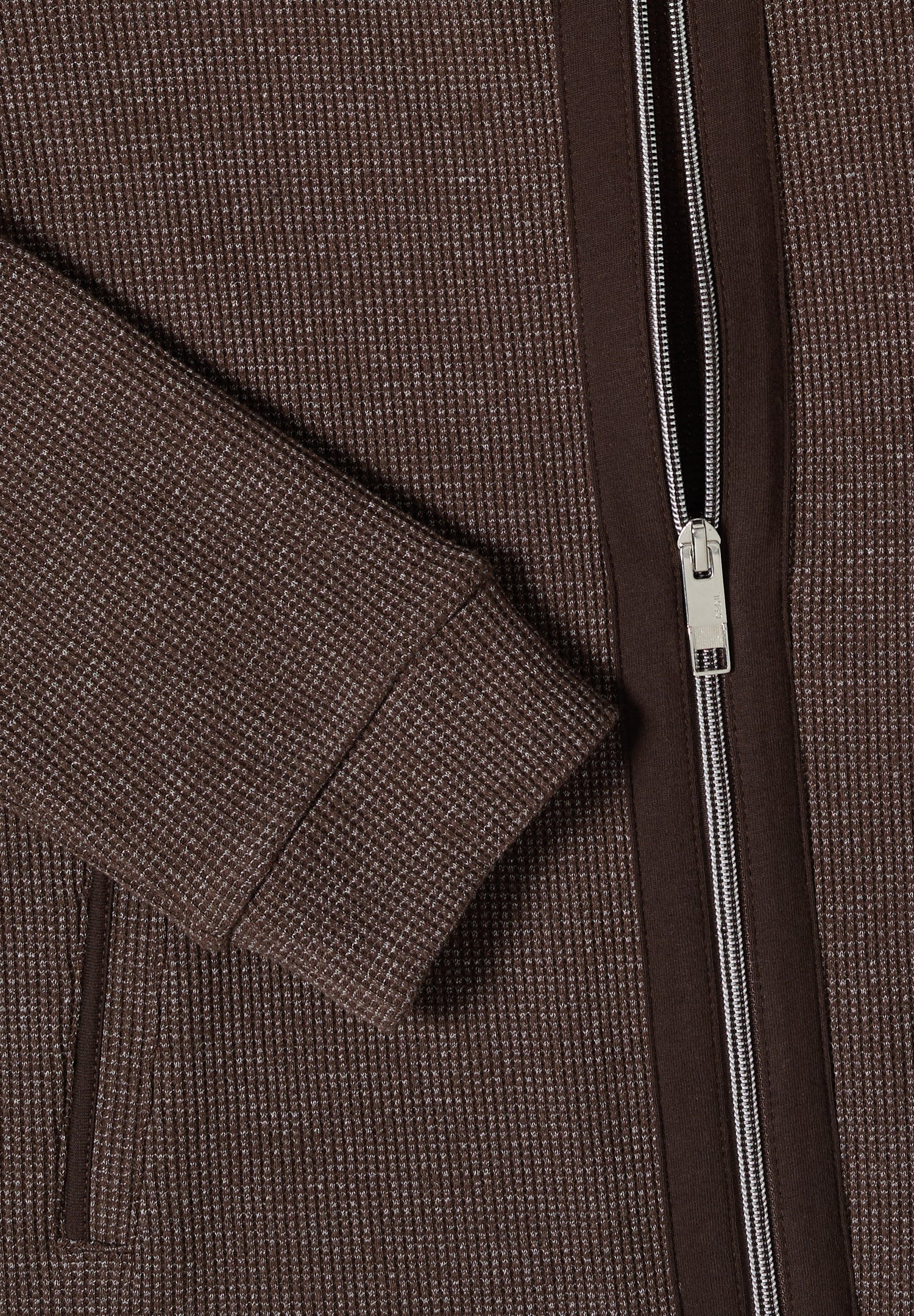 Langarm Jacke mit Kapuze und Taschen