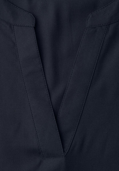 Kurzarm Bluse mit Turn-Up