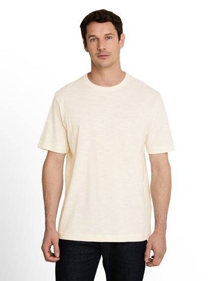T-Shirt in Melange-Optik