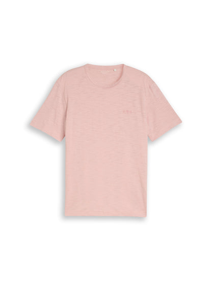 T-Shirt in Melange-Optik