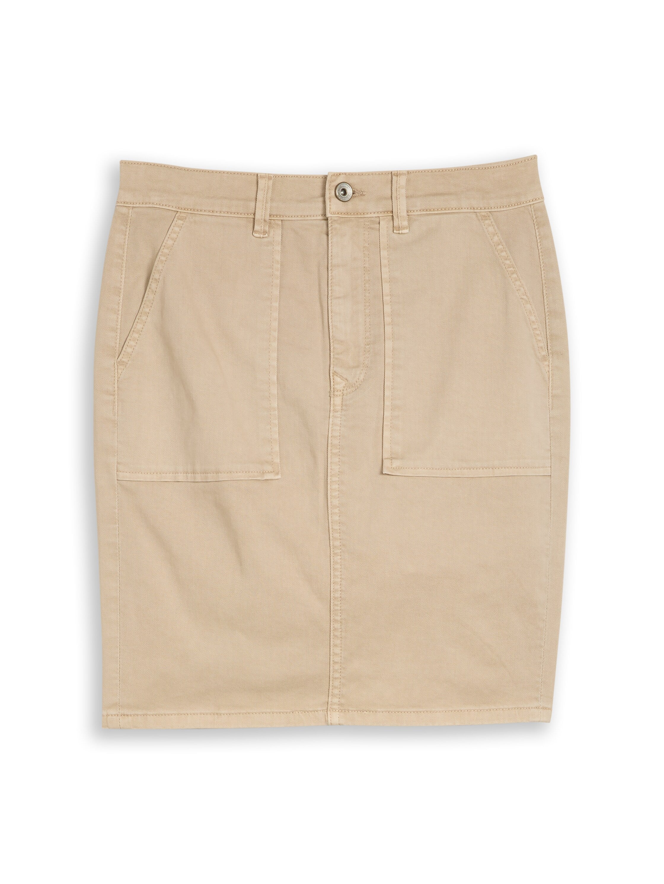 Jeansrock mit aufgesetzten Taschen