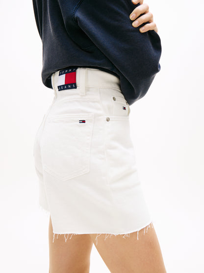 Denim Straight Leg Mom Shorts