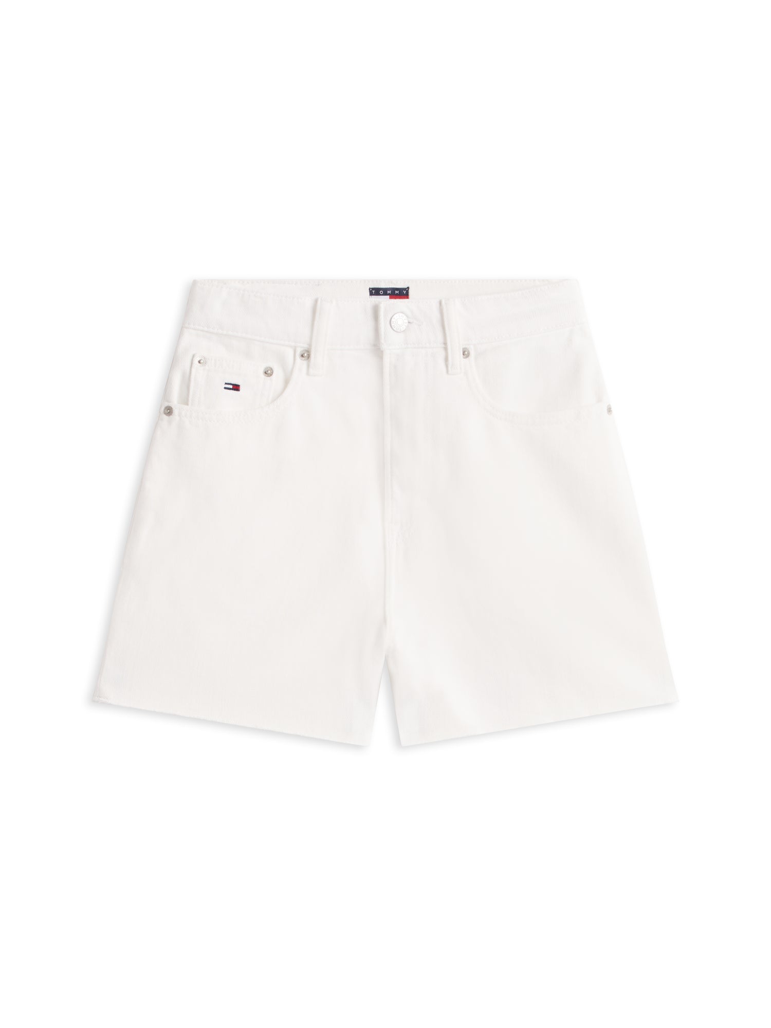 Denim Straight Leg Mom Shorts