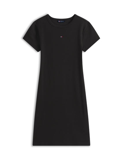 Flag Slim Ribbed Mini Bodycon Dress