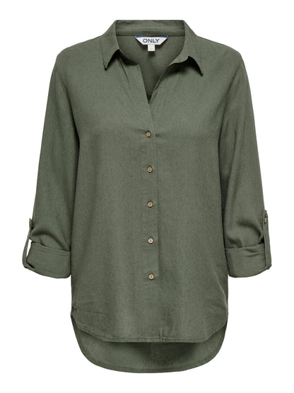ONLGOA 3/4 STRAP LINEN BL SHIRT CC PNT