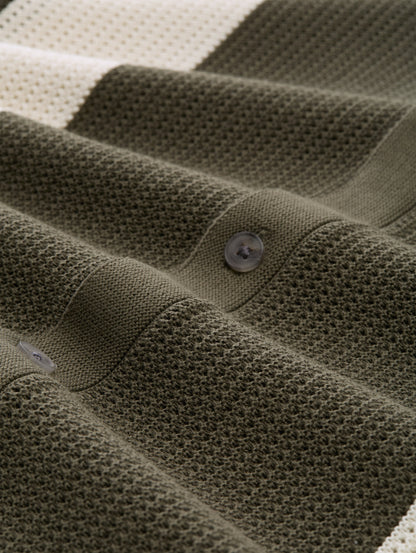 Strickjacke mit Kragen