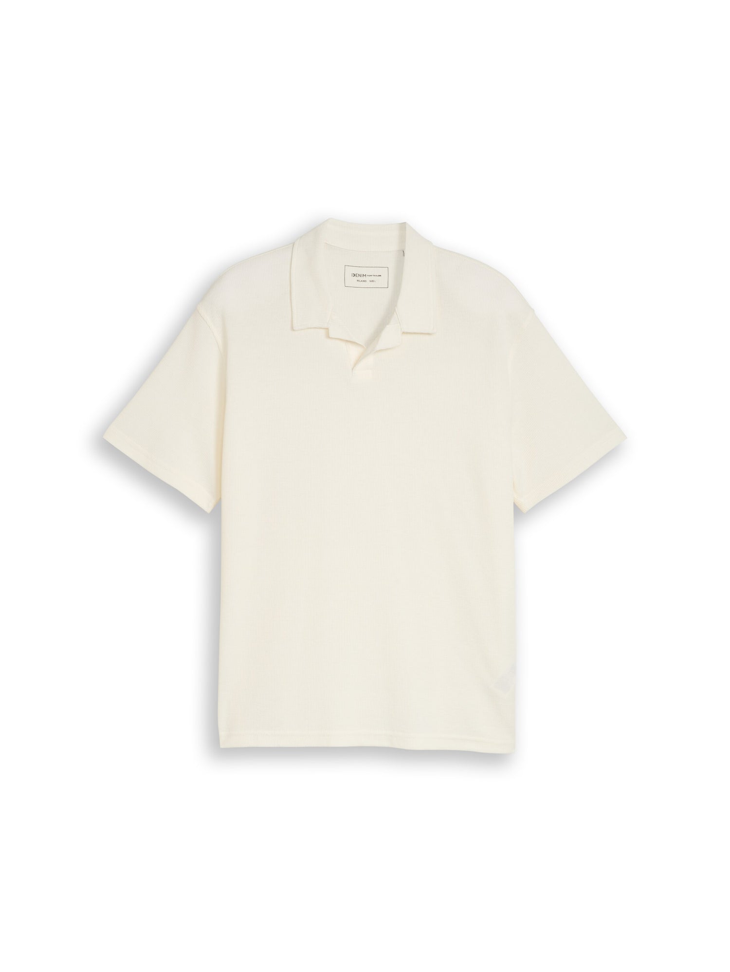 Relaxed Fit Resort Poloshirt mit Waffelstruktur