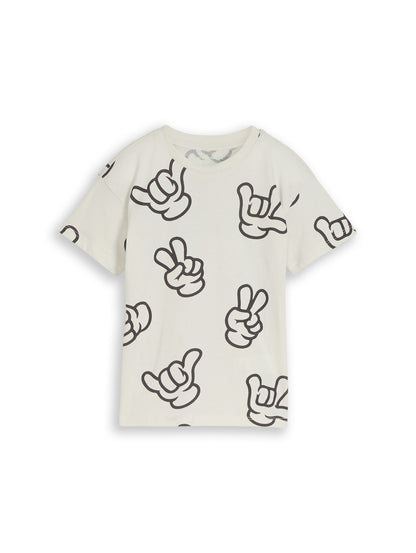 Oversize T-Shirt mit Muster