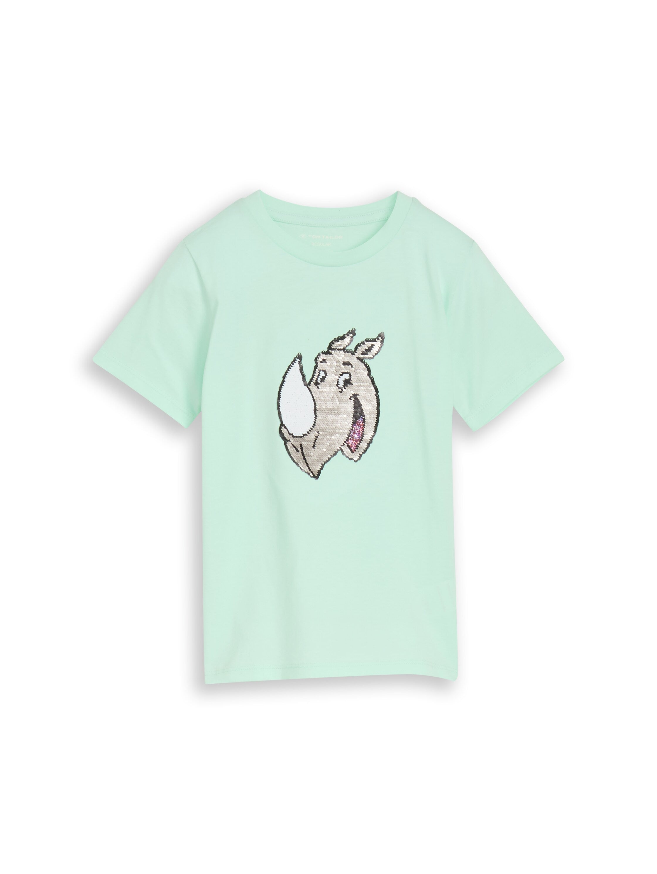 T-Shirt mit Wendepailletten