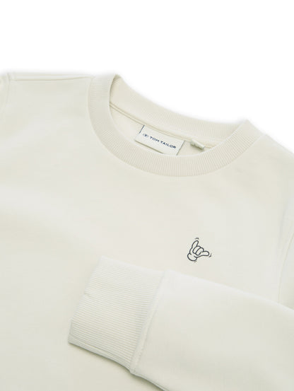Basic Sweatshirt mit Print
