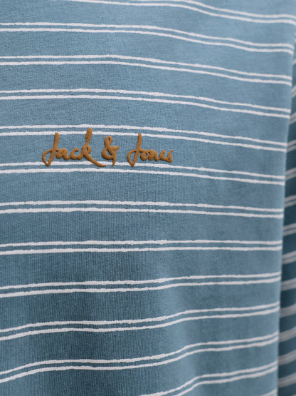 JJDEVIN DAYTONA STRIPED TEE SS CREW NECK