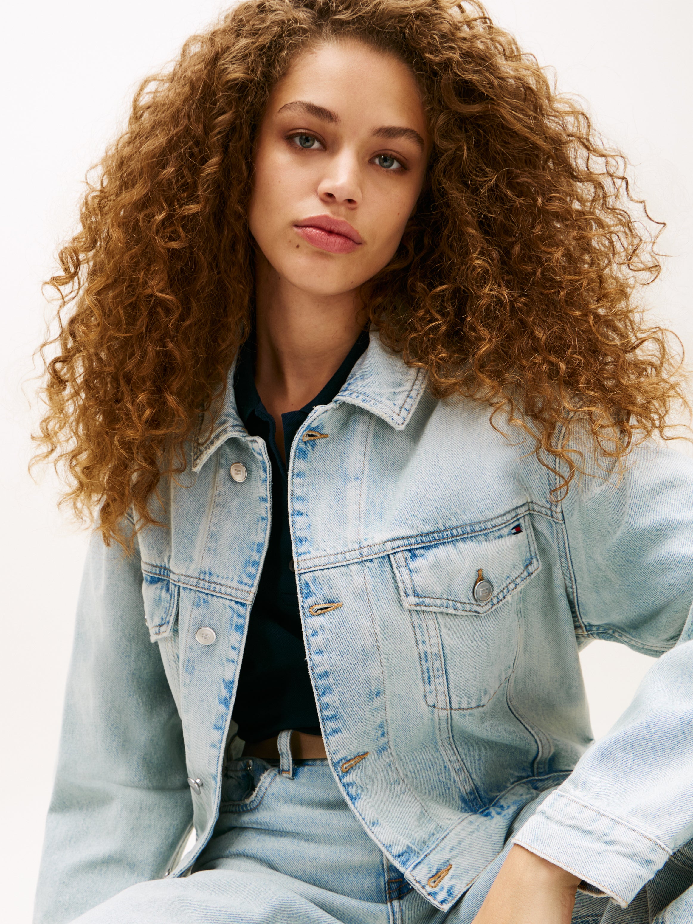 Heritage Relaxed Short Denim Trucker Jacket