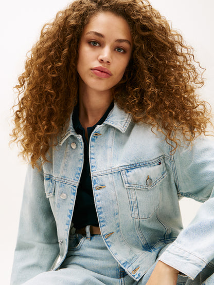 Heritage Relaxed Short Denim Trucker Jacket