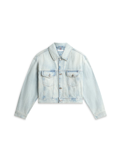 Heritage Relaxed Short Denim Trucker Jacket