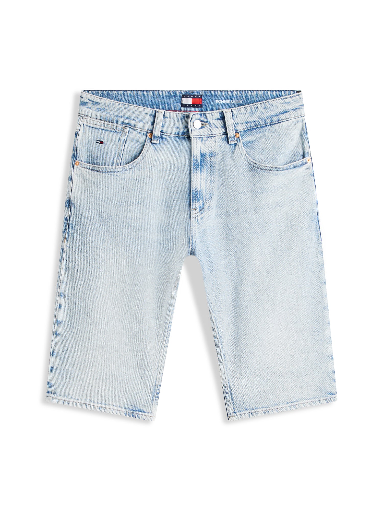 Ronnie Whiskered Five-Pocket Slim Denim Shorts