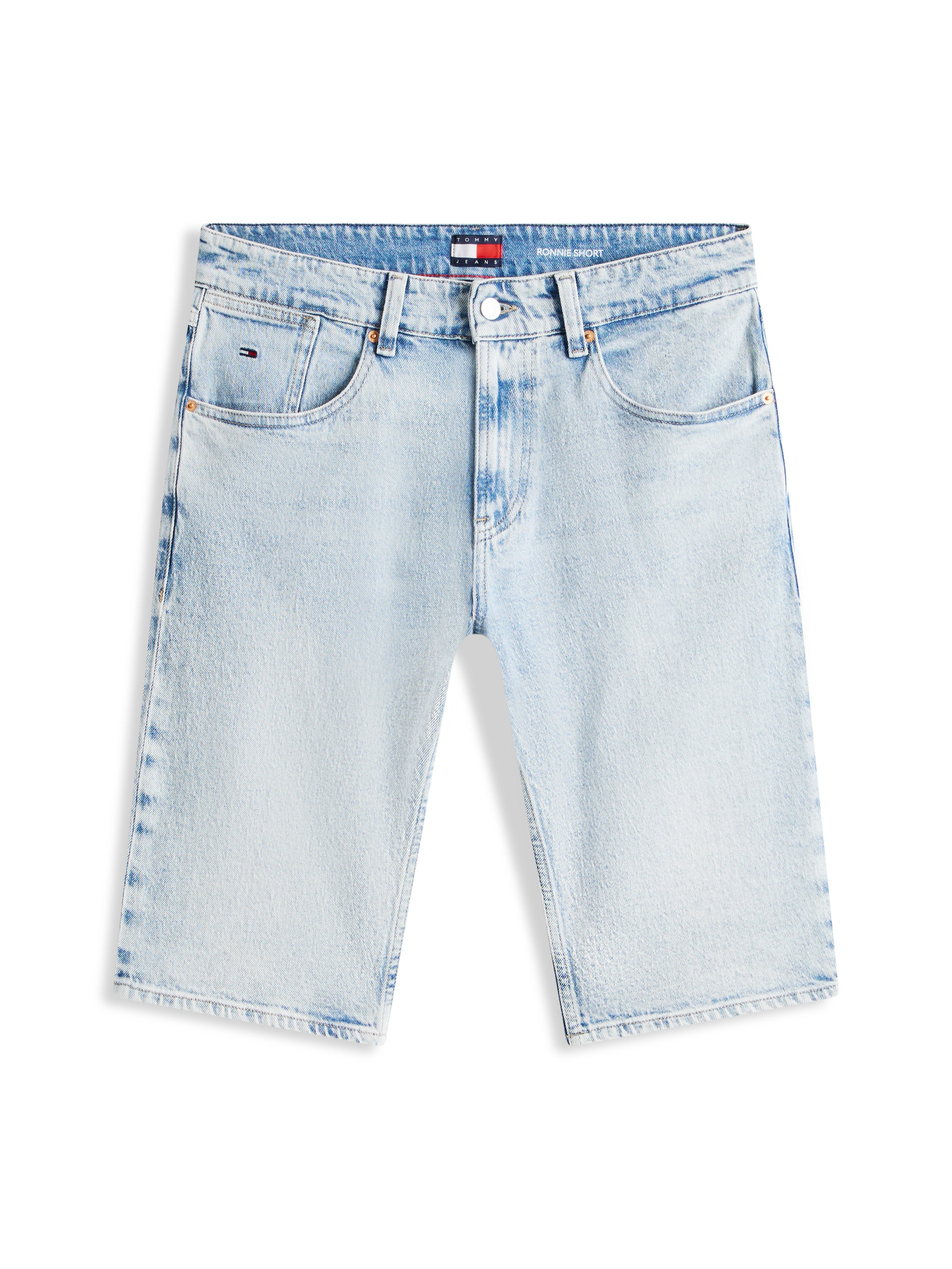 Ronnie Whiskered Five-Pocket Slim Denim Shorts