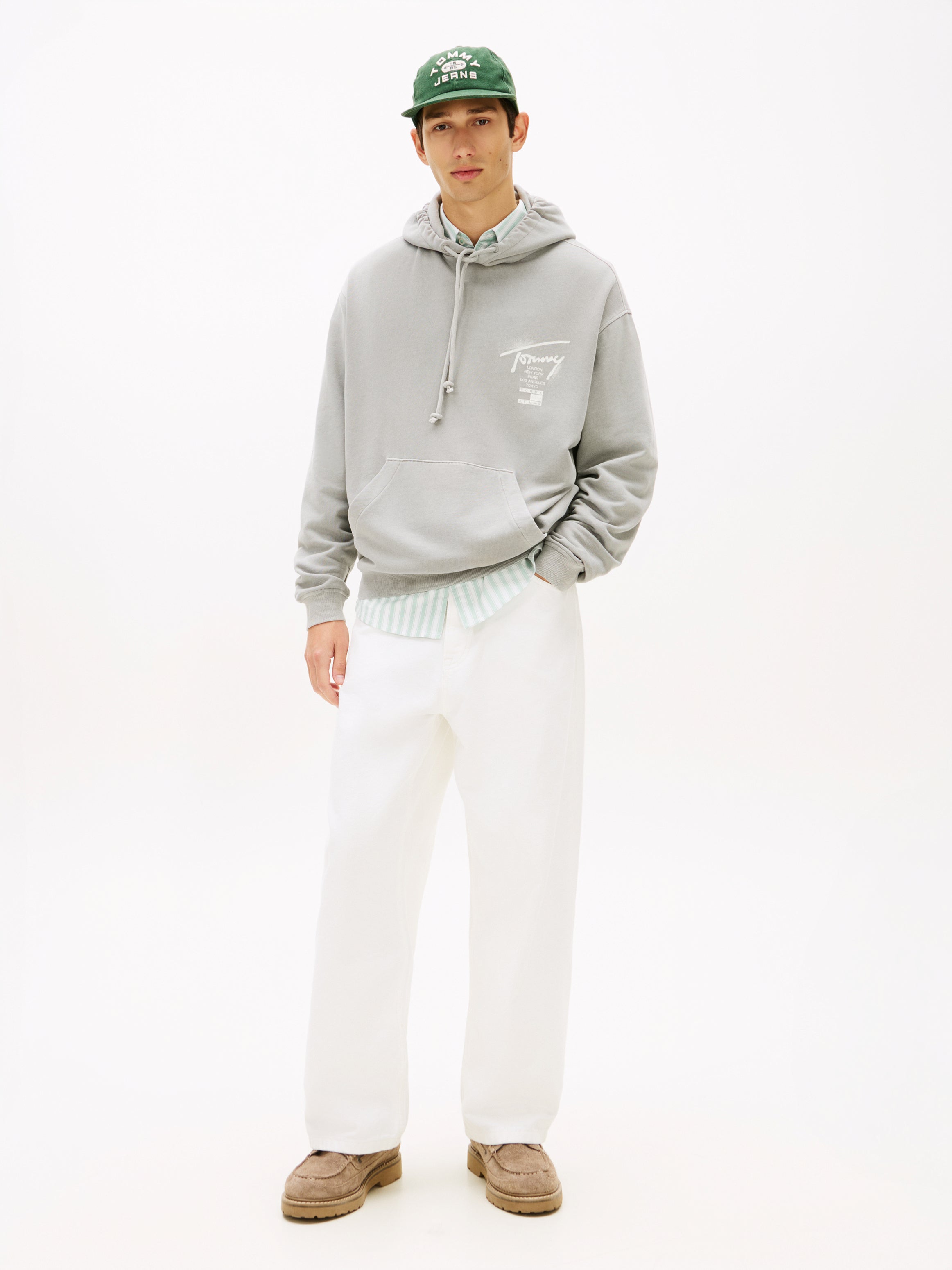 Signature Back Logo Washed Relaxed Hoody
