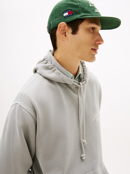 Signature Back Logo Washed Relaxed Hoody