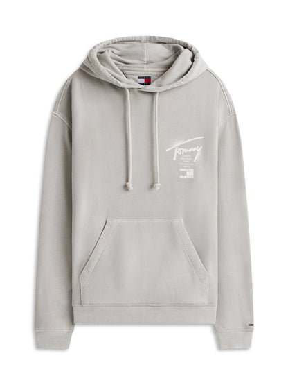 Signature Back Logo Washed Relaxed Hoody
