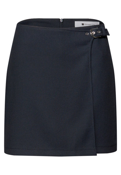 Knielanger Skort mit Schnalle