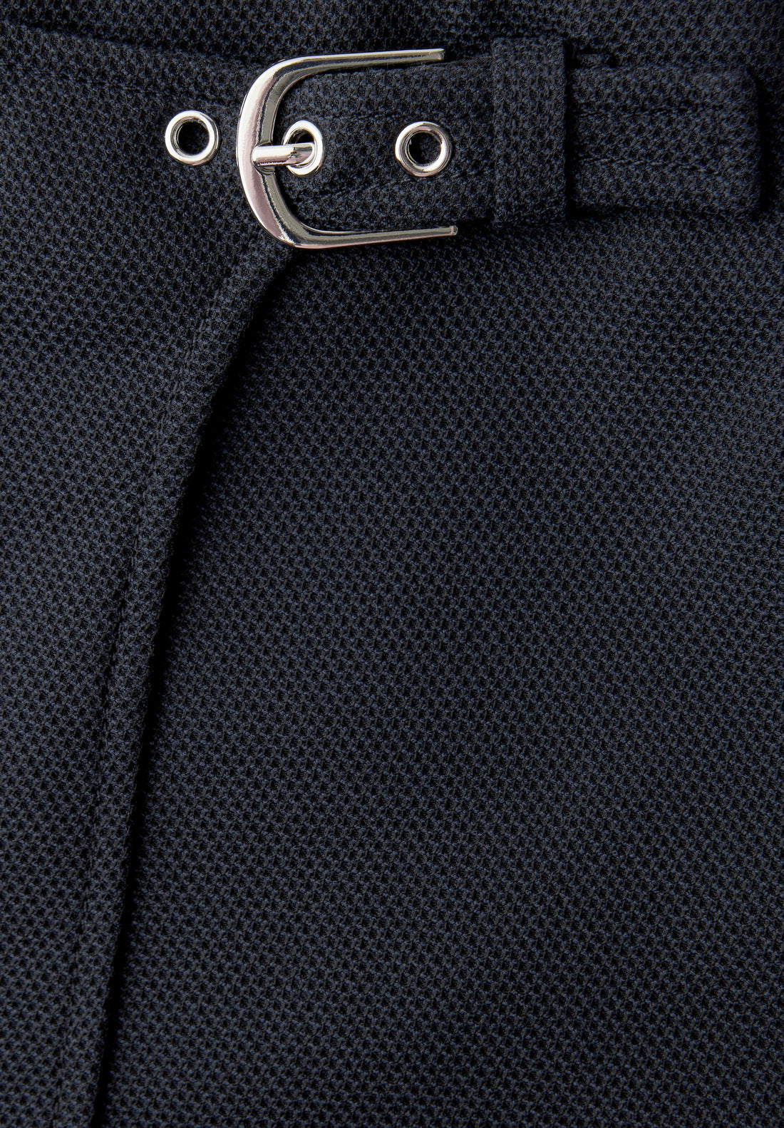 Knielanger Skort mit Schnalle