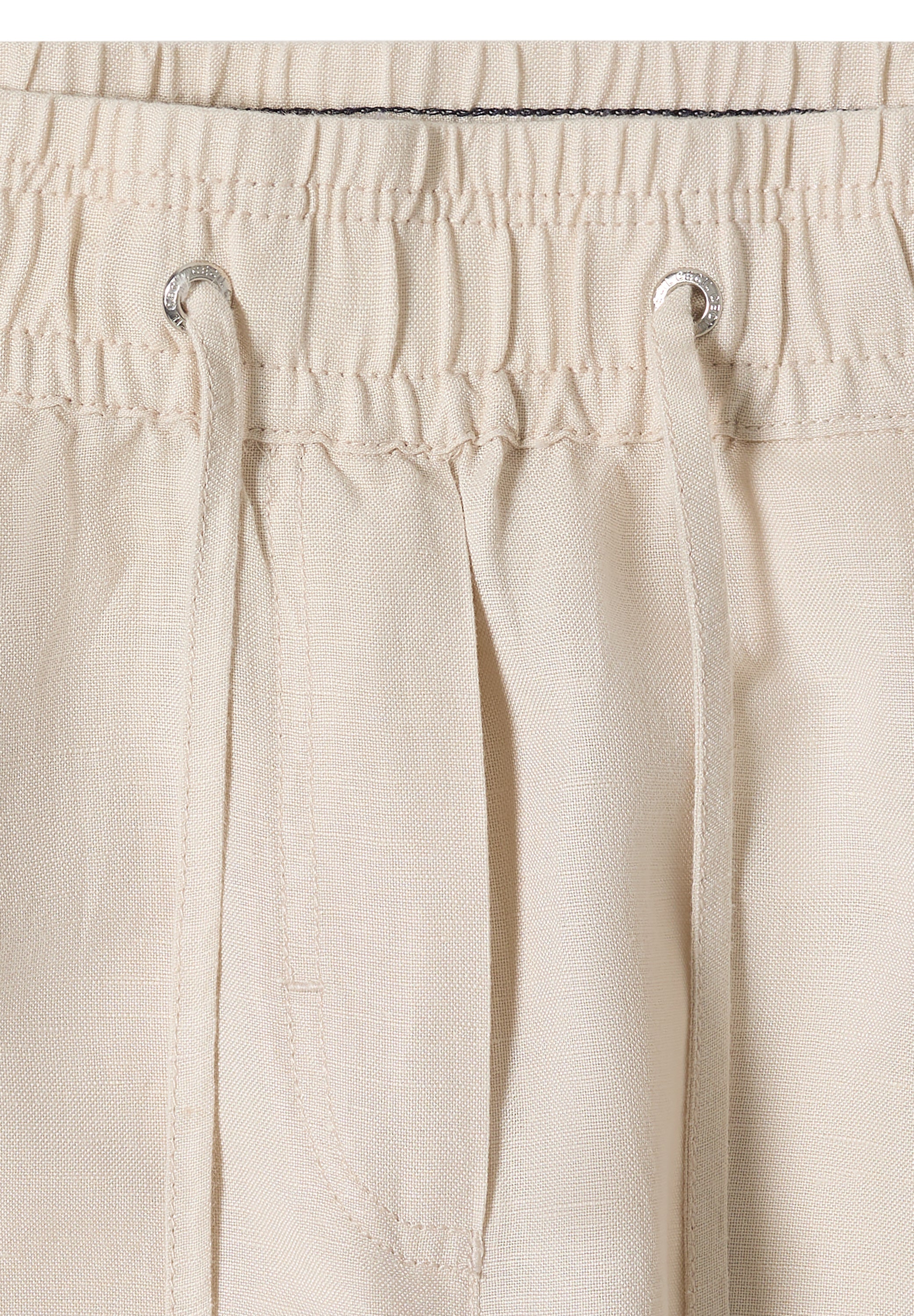 Wide Leg Hose im Loose Fit aus Leinenmix