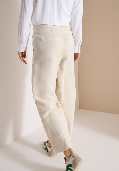 Wide Leg Hose im Loose Fit aus Leinenmix