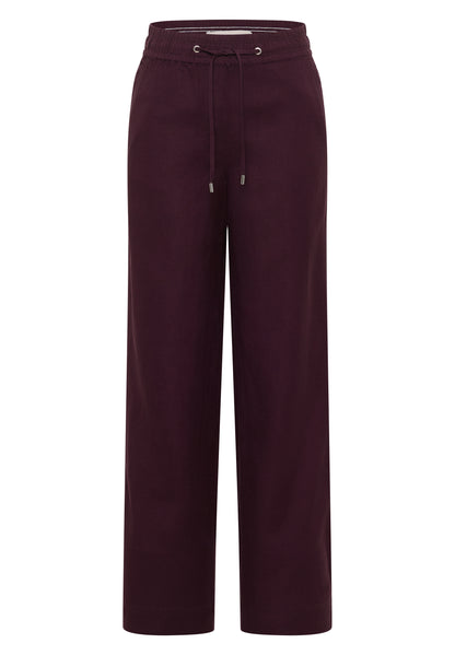 Wide Leg Hose im Loose Fit aus Leinenmix