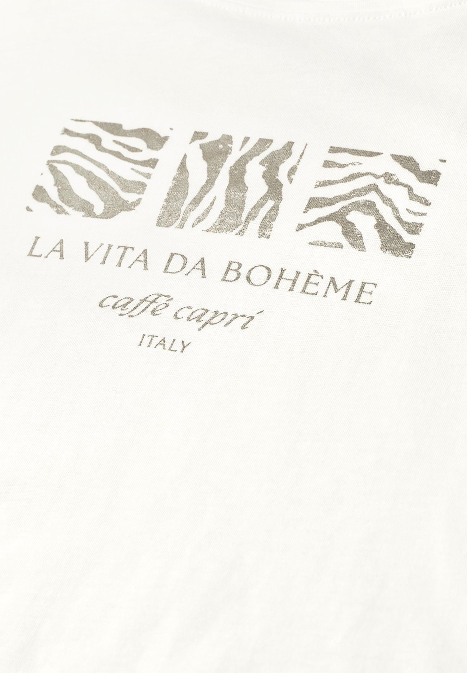 Basic T-Shirt mit Rundhals und Print