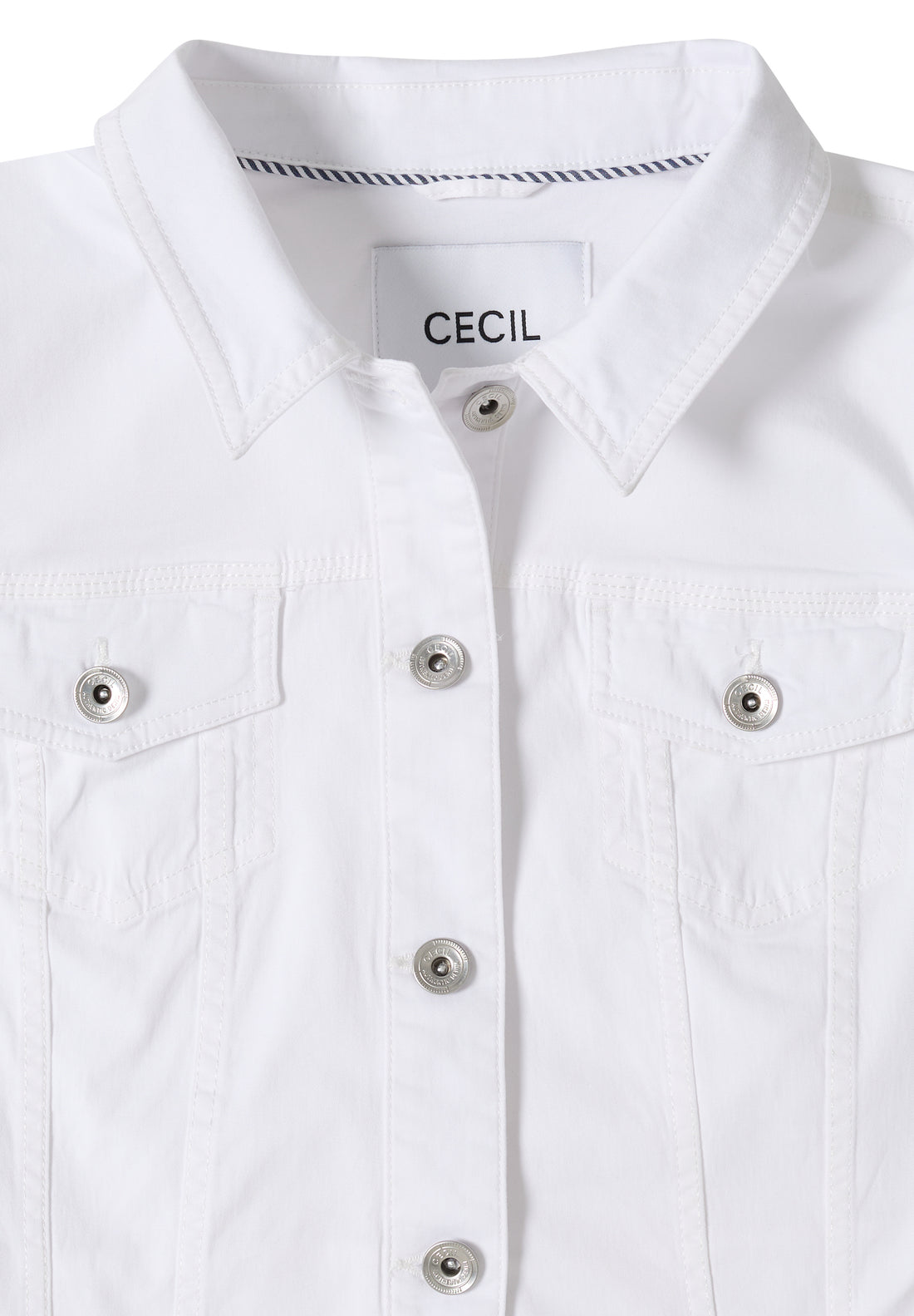 Jeansjacke mit Brusttaschen und Knöpfen