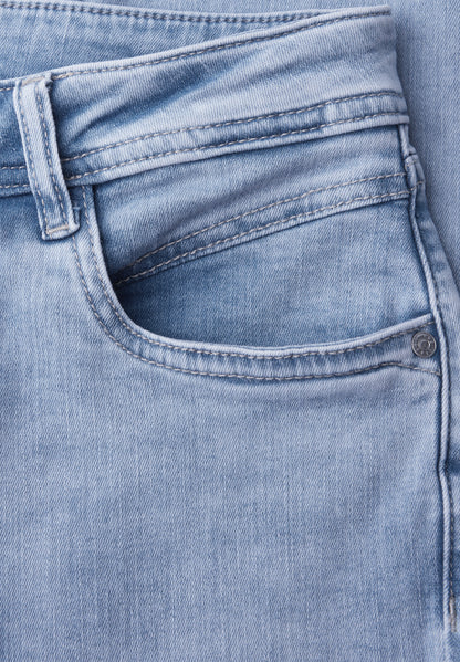 Mid Waist Slim Leg Jeans im Slim Fit