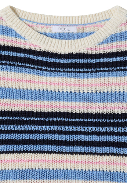 Kurzarm Pullover aus Bändchengarn