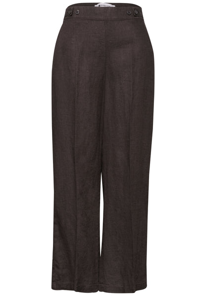 High Waist Wide Leg Hose aus Leinen
