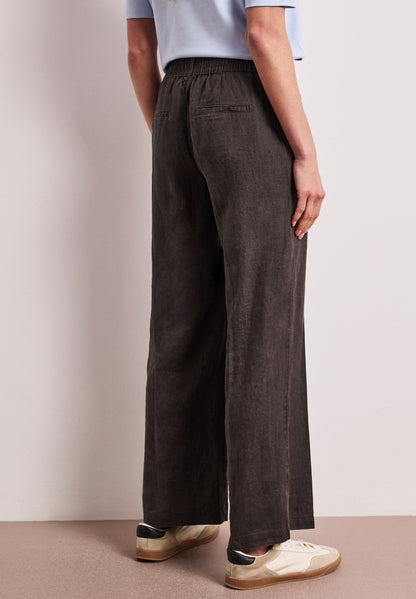 High Waist Wide Leg Hose aus Leinen