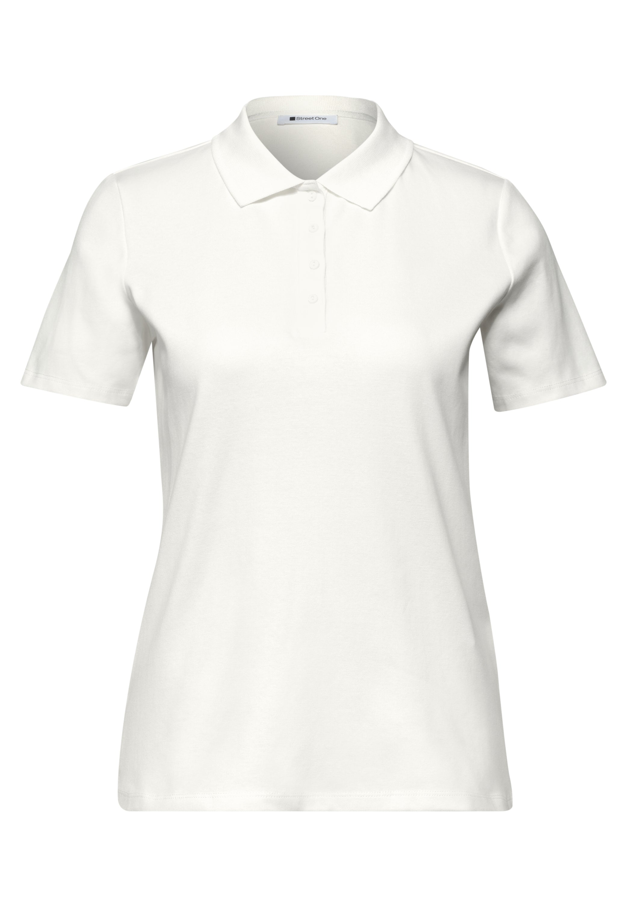 Kurzarm Poloshirt in Rippstruktur