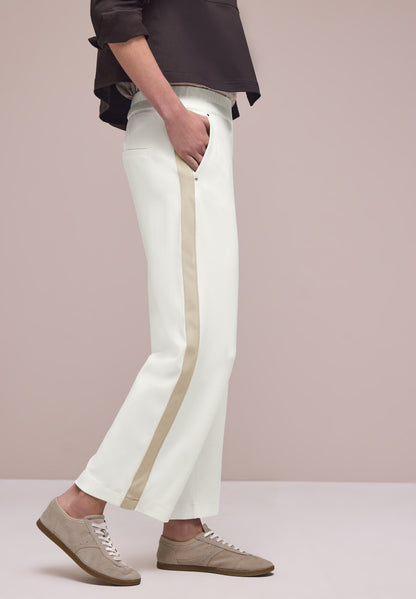 Wide Leg Hose mit Gallonstreifen