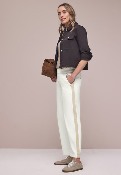 Wide Leg Hose mit Gallonstreifen
