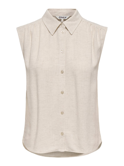 ONLSIESTA S/L LINEN BL SHIRT PNT NOOS